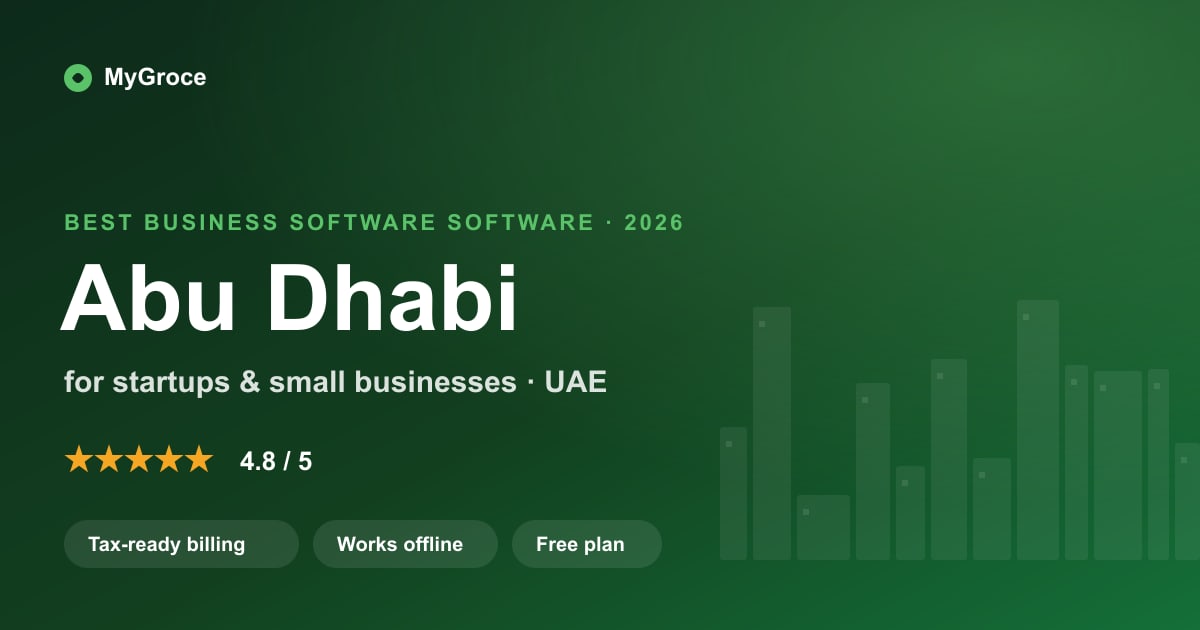 MyGroce All-in-One Business Software for businesses in Abu Dhabi — 2026