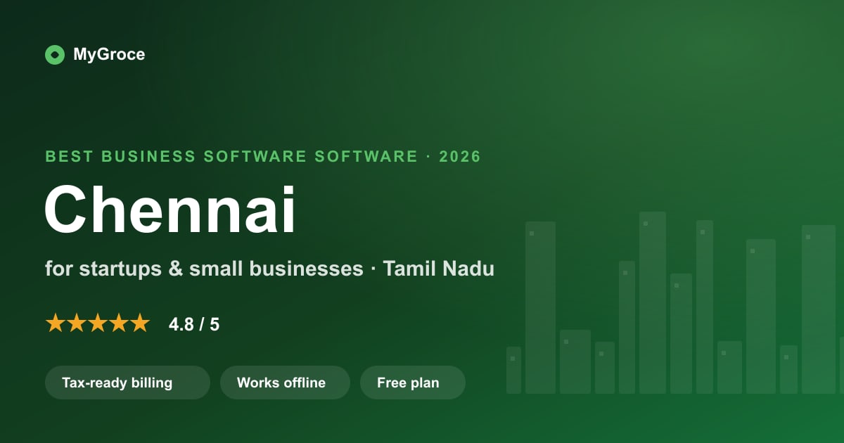 MyGroce All-in-One Business Software for businesses in Chennai, Tamil Nadu — 2026