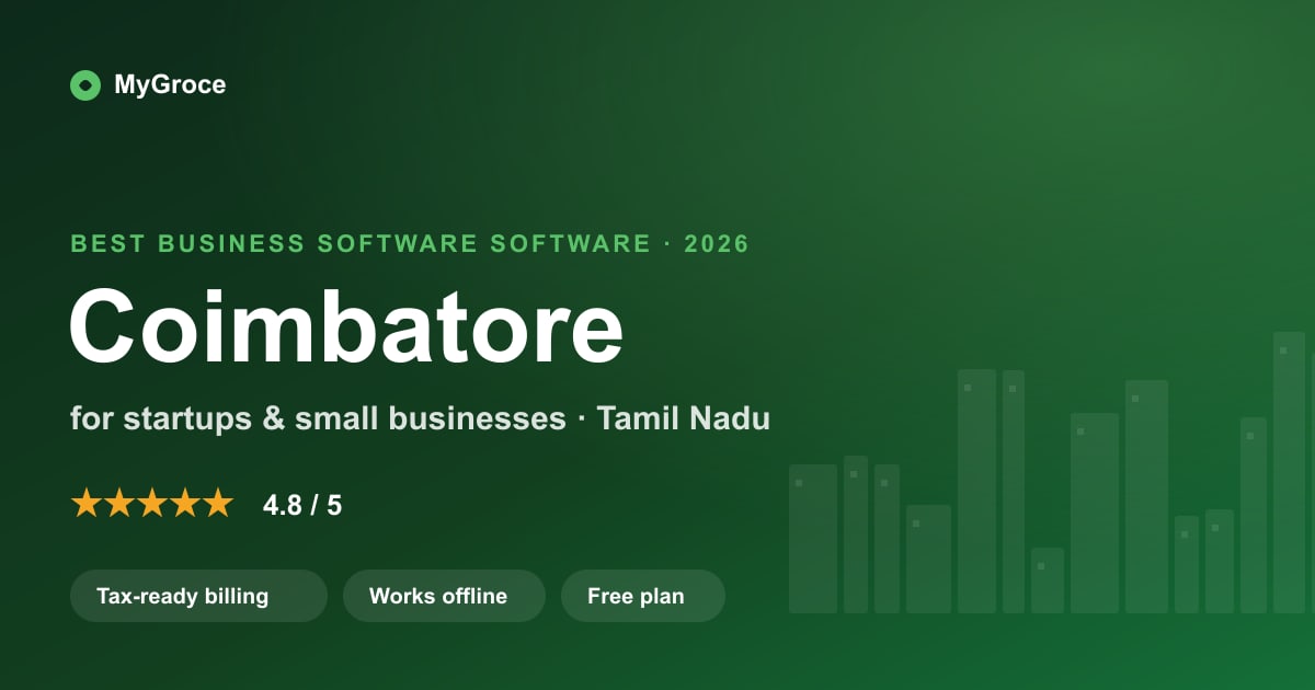 MyGroce All-in-One Business Software for businesses in Coimbatore, Tamil Nadu — 2026