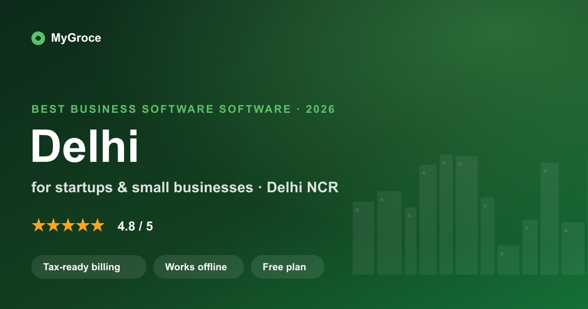 MyGroce All-in-One Business Software for businesses in Delhi — 2026