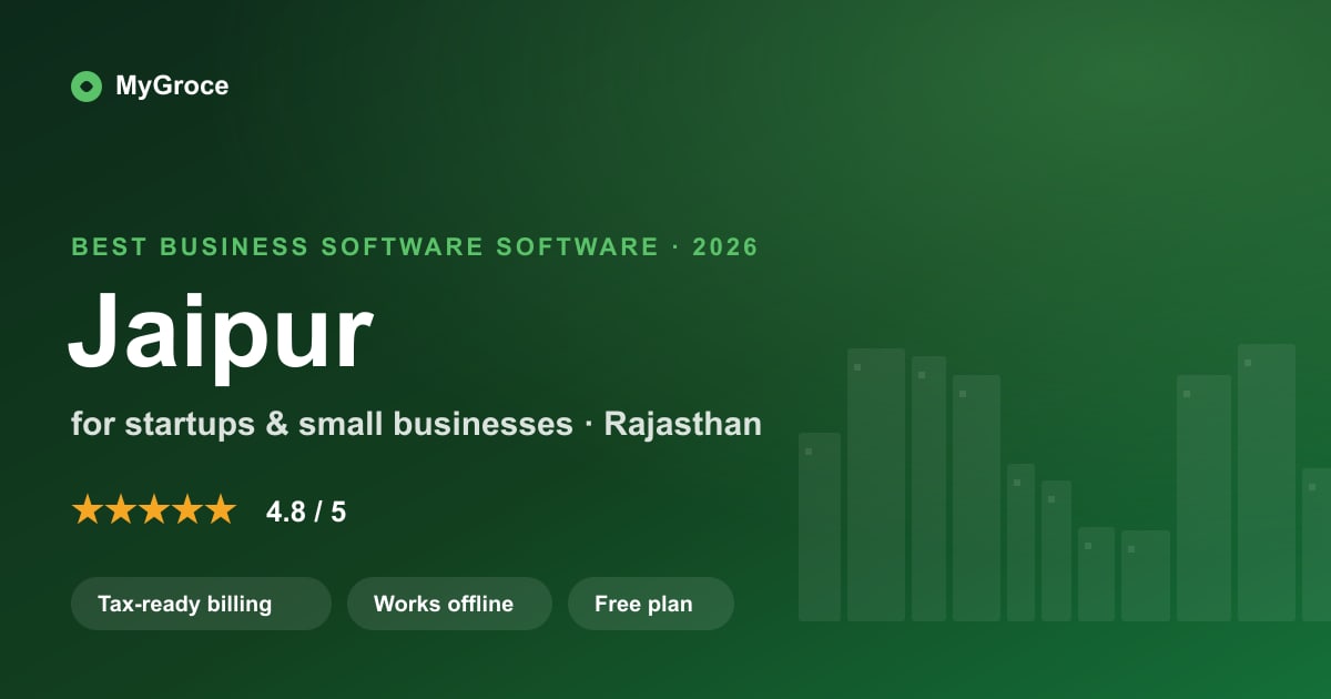 MyGroce All-in-One Business Software for businesses in Jaipur, Rajasthan — 2026