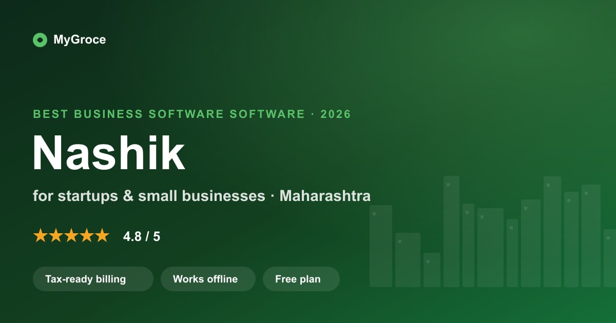 MyGroce All-in-One Business Software for businesses in Nashik, Maharashtra — 2026