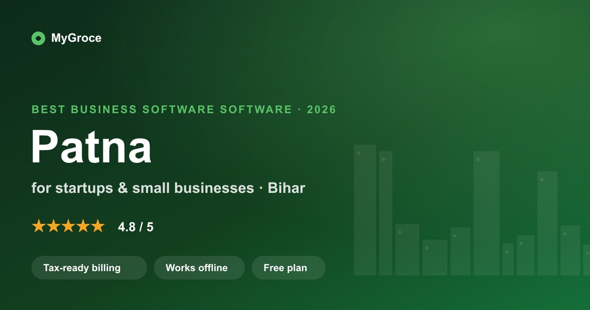 MyGroce All-in-One Business Software for businesses in Patna, Bihar — 2026