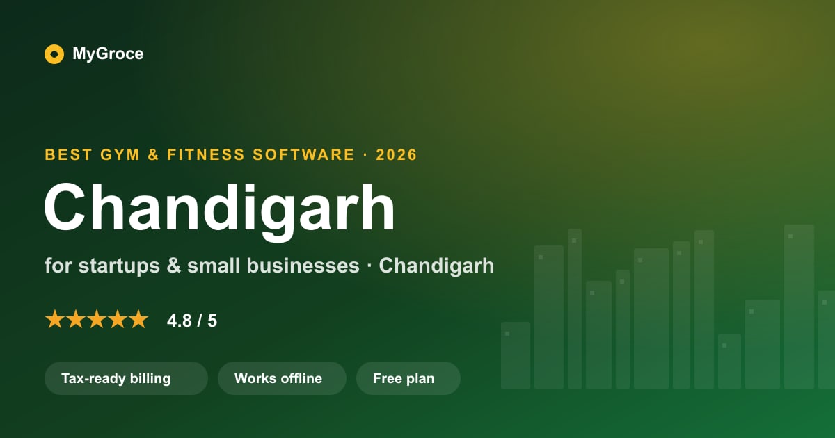 MyGroce Gym & Fitness Management Software for businesses in Chandigarh — 2026