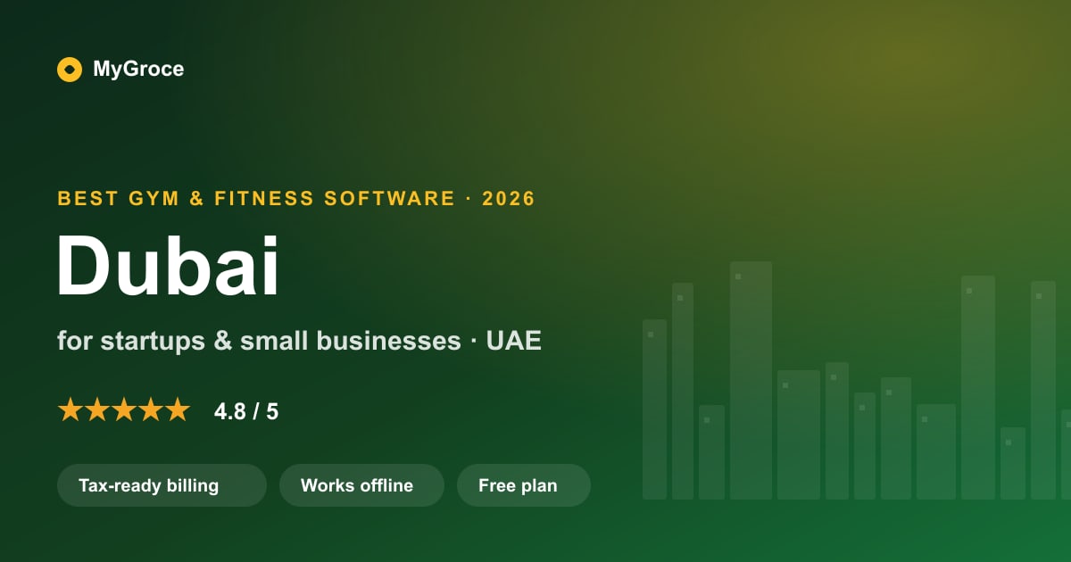 MyGroce Gym & Fitness Management Software for businesses in Dubai — 2026