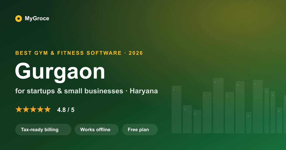 MyGroce Gym & Fitness Management Software for businesses in Gurgaon, Haryana — 2026