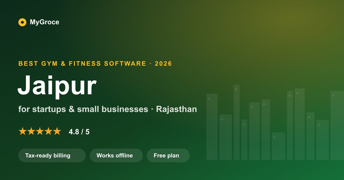 MyGroce Gym & Fitness Management Software for businesses in Jaipur, Rajasthan — 2026