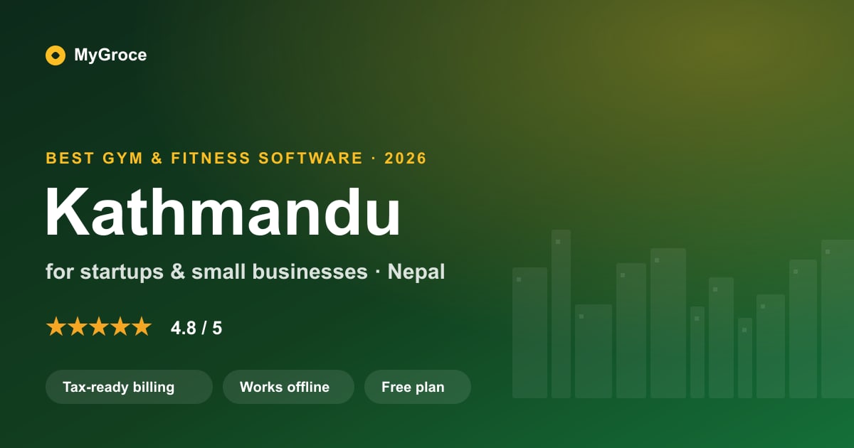MyGroce Gym & Fitness Management Software for businesses in Kathmandu, Bagmati — 2026