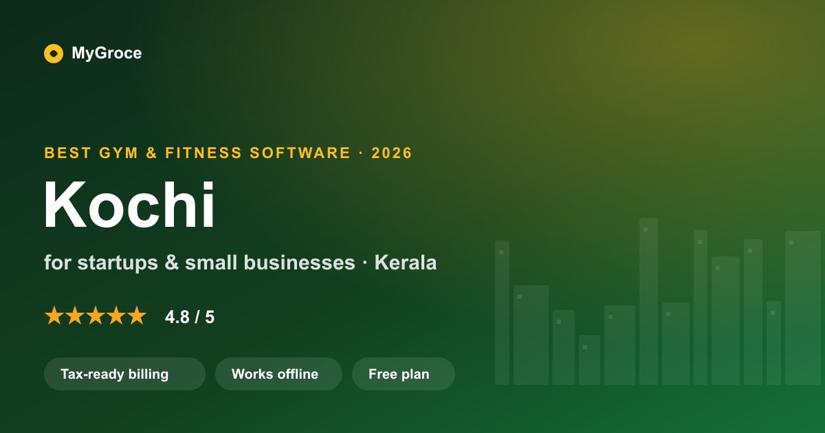 MyGroce Gym & Fitness Management Software for businesses in Kochi, Kerala — 2026