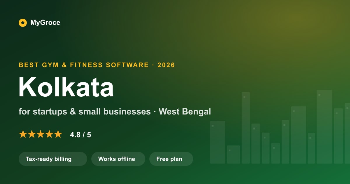 MyGroce Gym & Fitness Management Software for businesses in Kolkata, West Bengal — 2026
