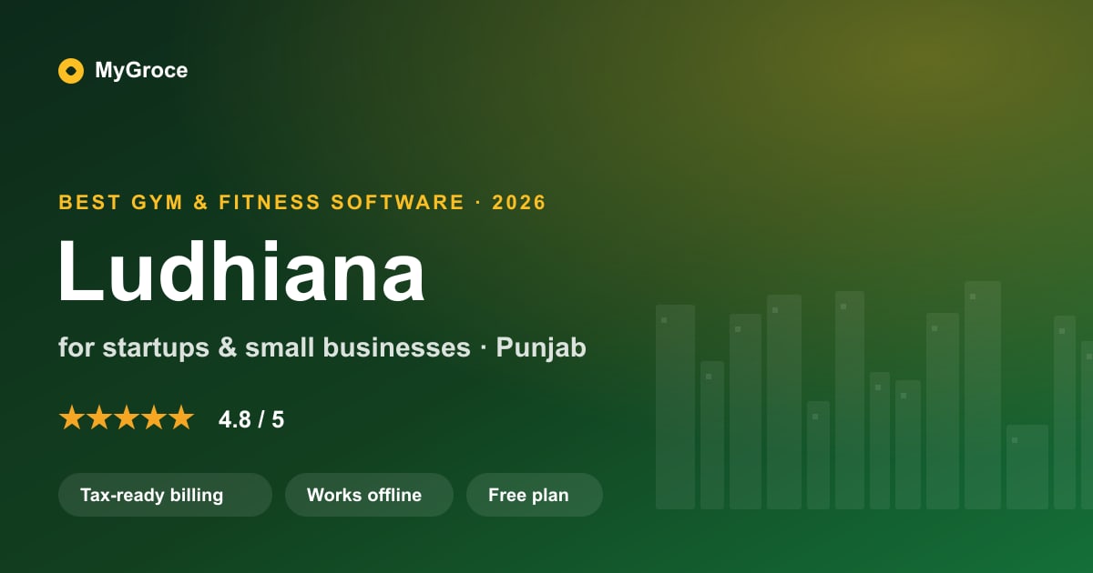 MyGroce Gym & Fitness Management Software for businesses in Ludhiana, Punjab — 2026