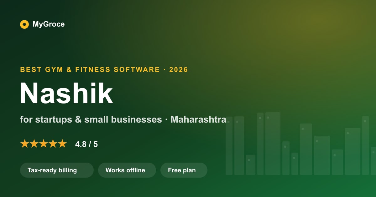 MyGroce Gym & Fitness Management Software for businesses in Nashik, Maharashtra — 2026