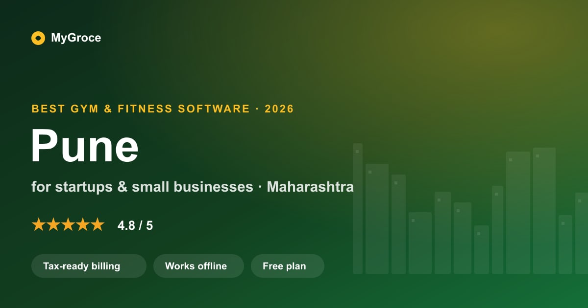 MyGroce Gym & Fitness Management Software for businesses in Pune, Maharashtra — 2026