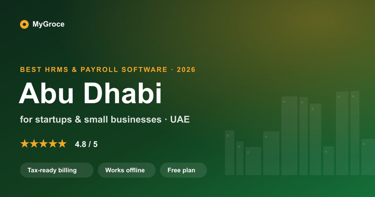 MyGroce HRMS & Payroll Software for businesses in Abu Dhabi — 2026