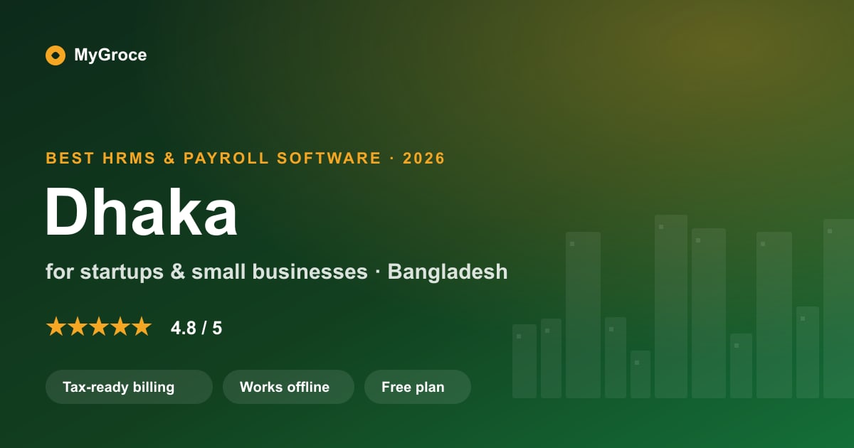 MyGroce HRMS & Payroll Software for businesses in Dhaka, Dhaka Division — 2026