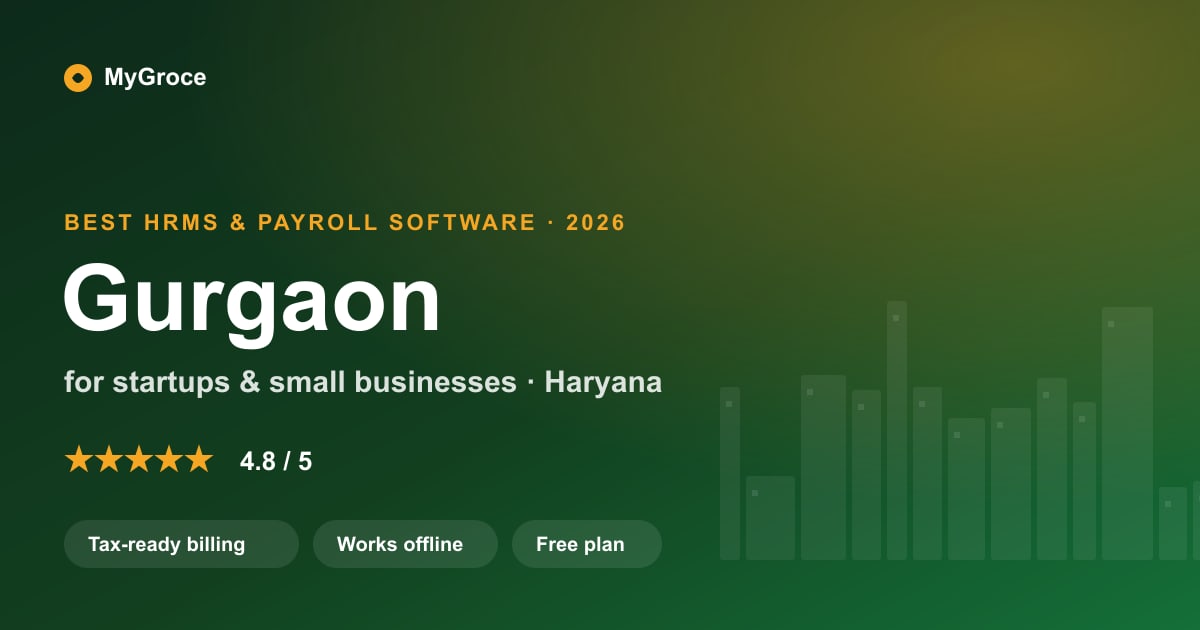 MyGroce HRMS & Payroll Software for businesses in Gurgaon, Haryana — 2026