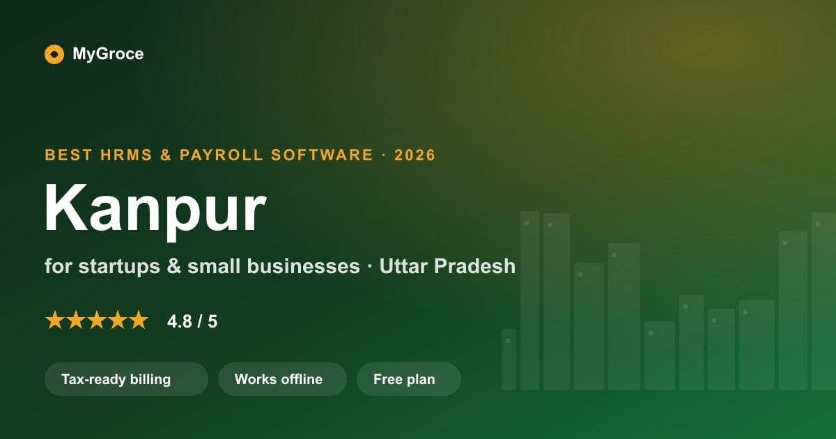 MyGroce HRMS & Payroll Software for businesses in Kanpur, Uttar Pradesh — 2026
