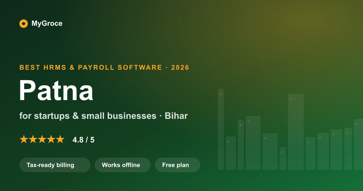 MyGroce HRMS & Payroll Software for businesses in Patna, Bihar — 2026
