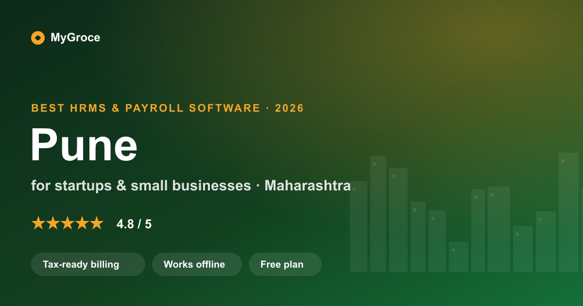 MyGroce HRMS & Payroll Software for businesses in Pune, Maharashtra — 2026