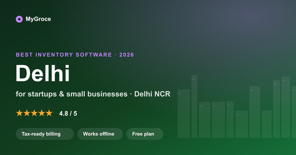 MyGroce Inventory Management Software for small businesses — 2026