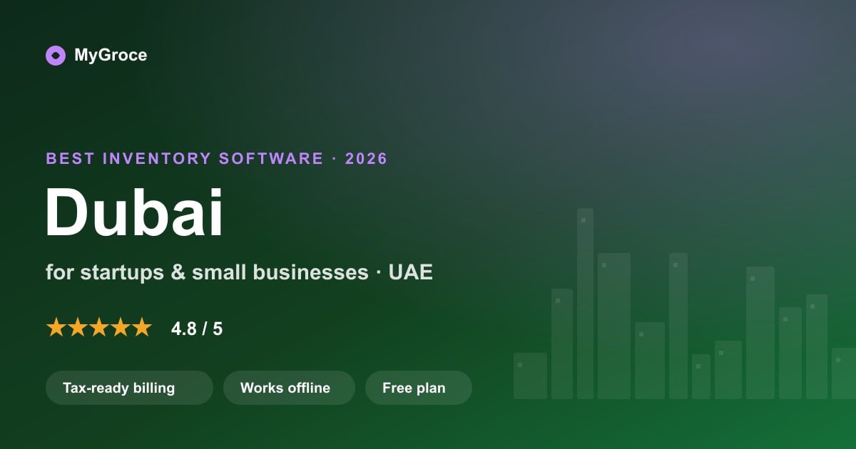 MyGroce Inventory Management Software for businesses in Dubai — 2026