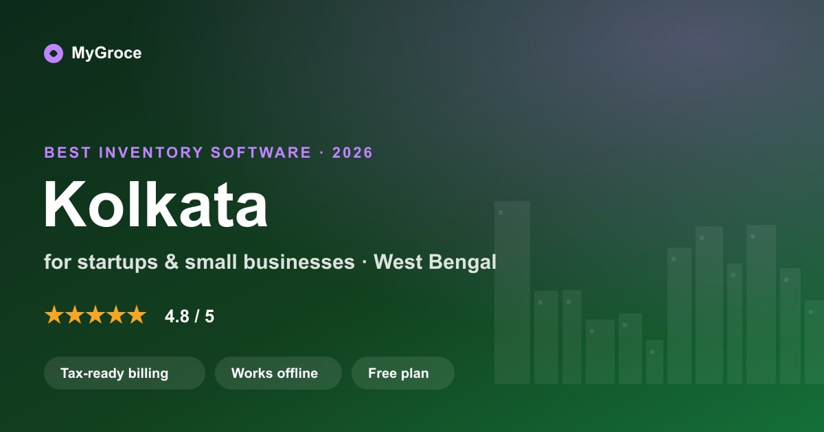 MyGroce Inventory Management Software for businesses in Kolkata, West Bengal — 2026