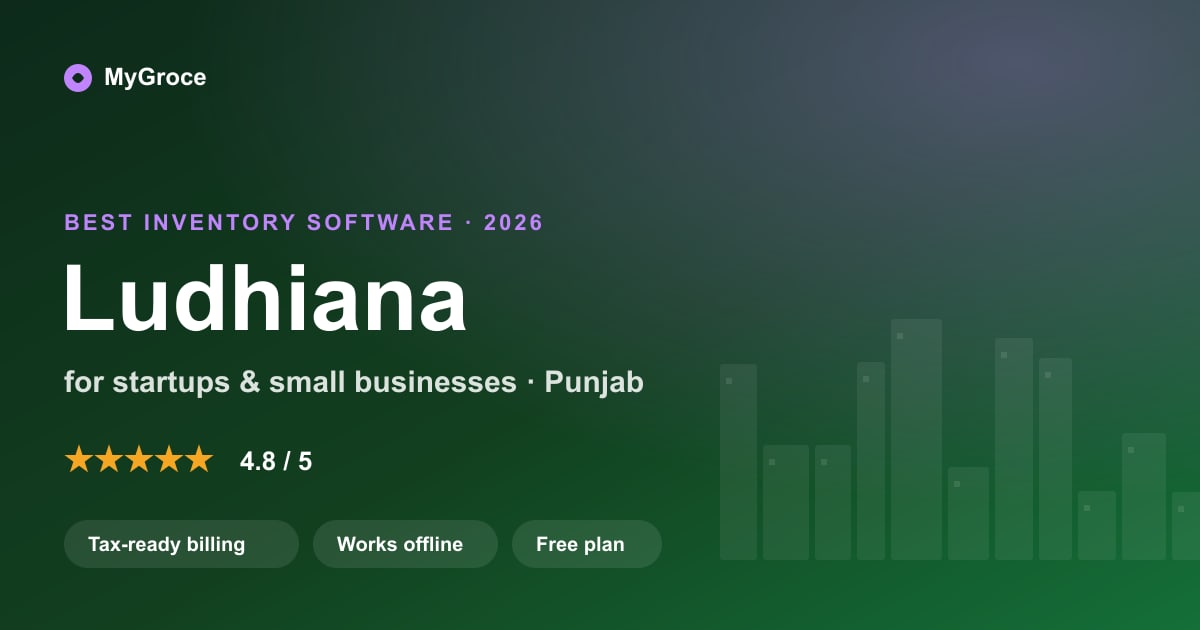 MyGroce Inventory Management Software for businesses in Ludhiana, Punjab — 2026