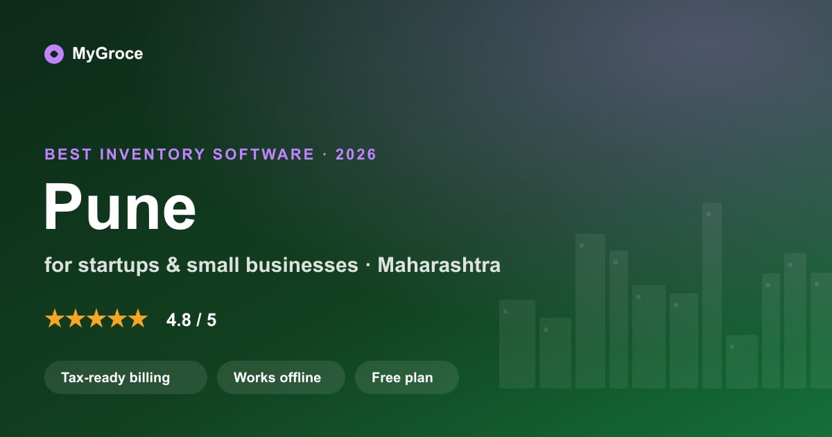 MyGroce Inventory Management Software for businesses in Pune, Maharashtra — 2026