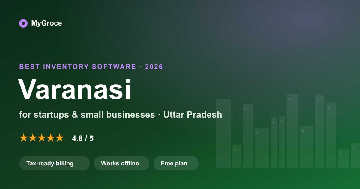 MyGroce Inventory Management Software for businesses in Varanasi, Uttar Pradesh — 2026