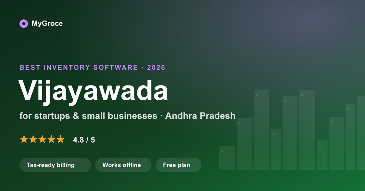 MyGroce Inventory Management Software for businesses in Vijayawada, Andhra Pradesh — 2026