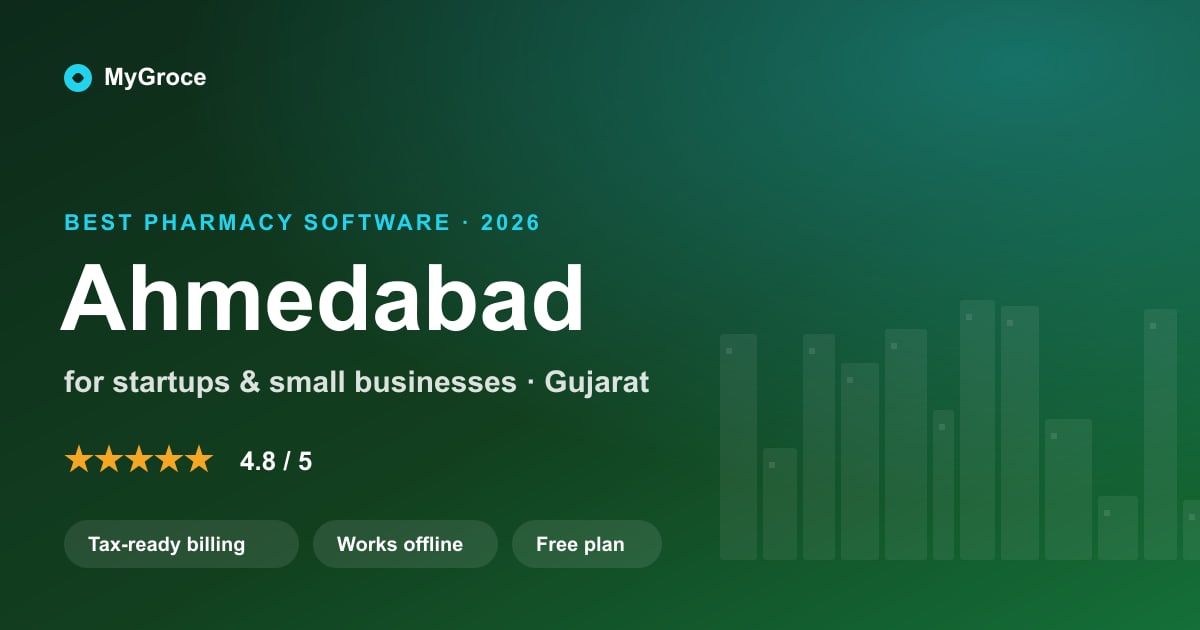 MyGroce Pharmacy Management Software for businesses in Ahmedabad, Gujarat — 2026
