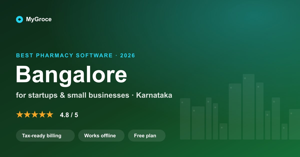 MyGroce Pharmacy Management Software for businesses in Bangalore, Karnataka — 2026