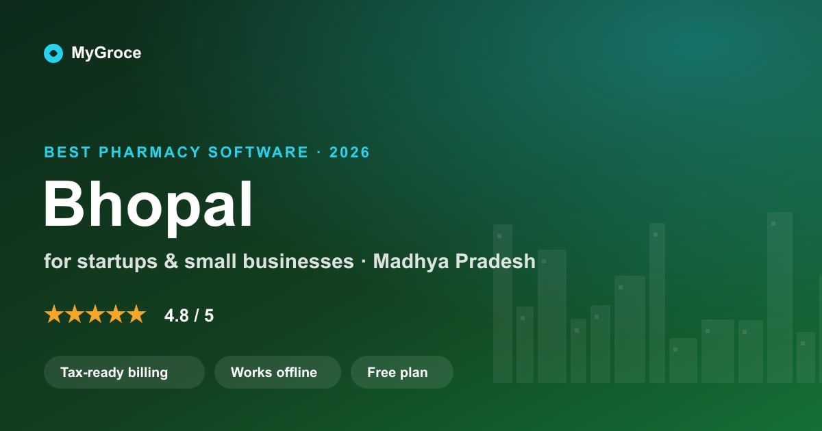 MyGroce Pharmacy Management Software for businesses in Bhopal, Madhya Pradesh — 2026
