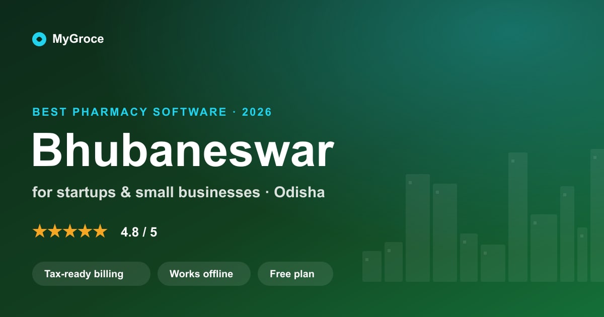 MyGroce Pharmacy Management Software for businesses in Bhubaneswar, Odisha — 2026
