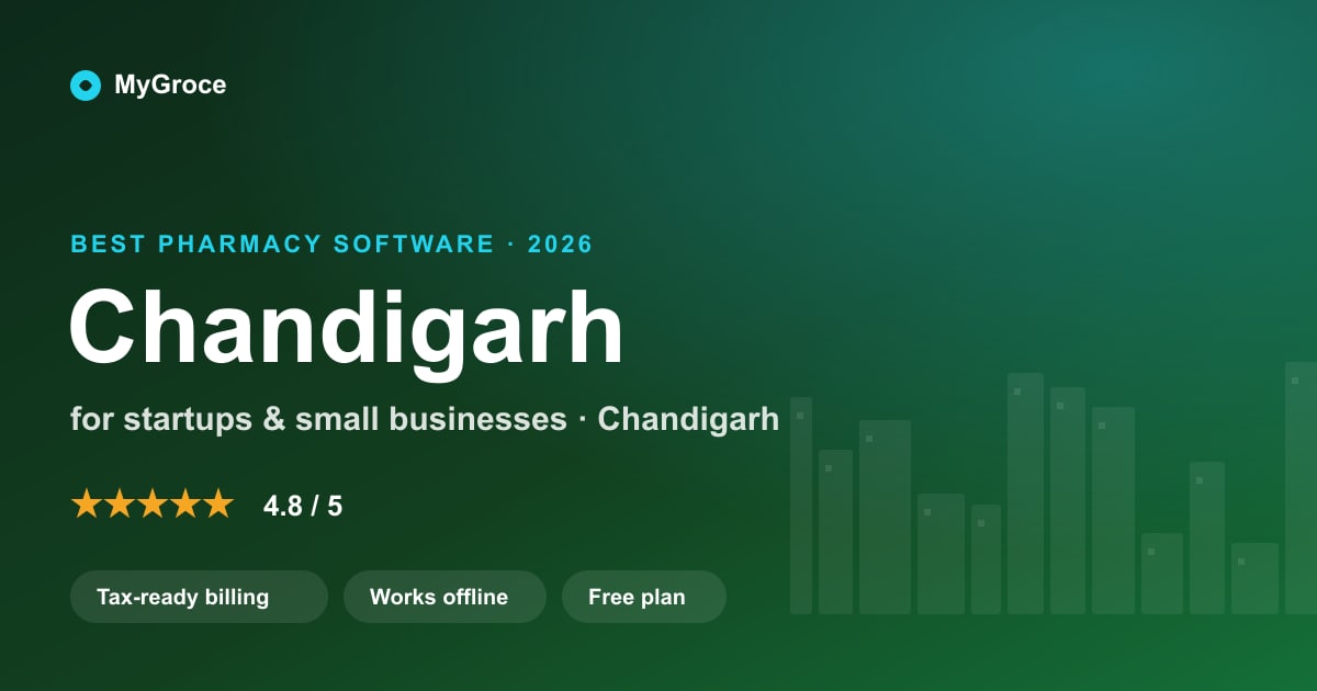 MyGroce Pharmacy Management Software for businesses in Chandigarh — 2026