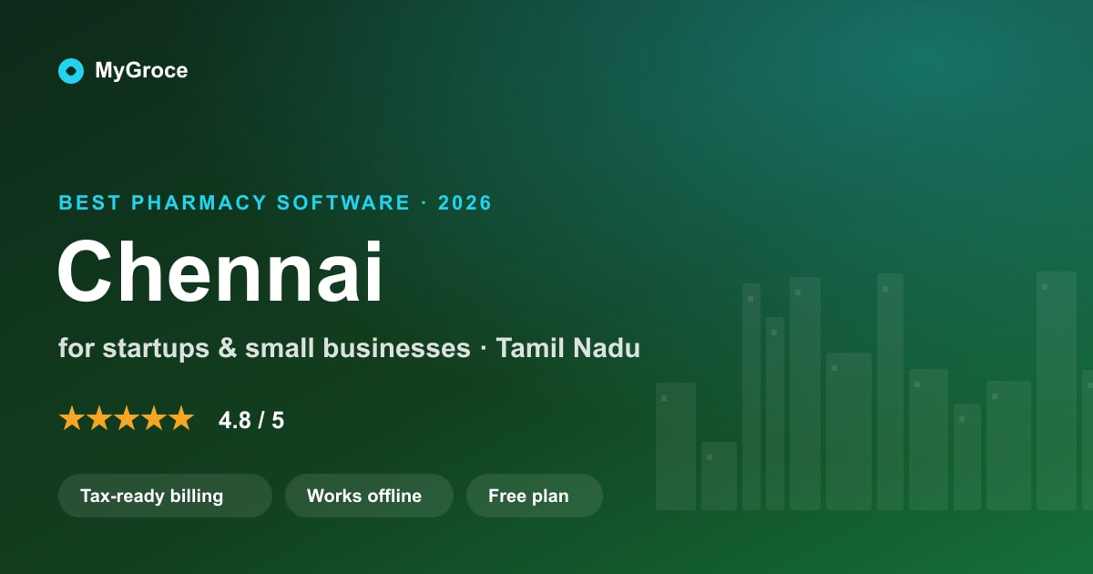 MyGroce Pharmacy Management Software for businesses in Chennai, Tamil Nadu — 2026