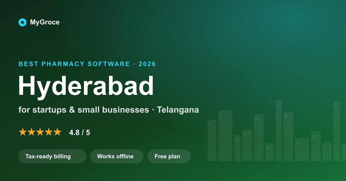 MyGroce Pharmacy Management Software for businesses in Hyderabad, Telangana — 2026