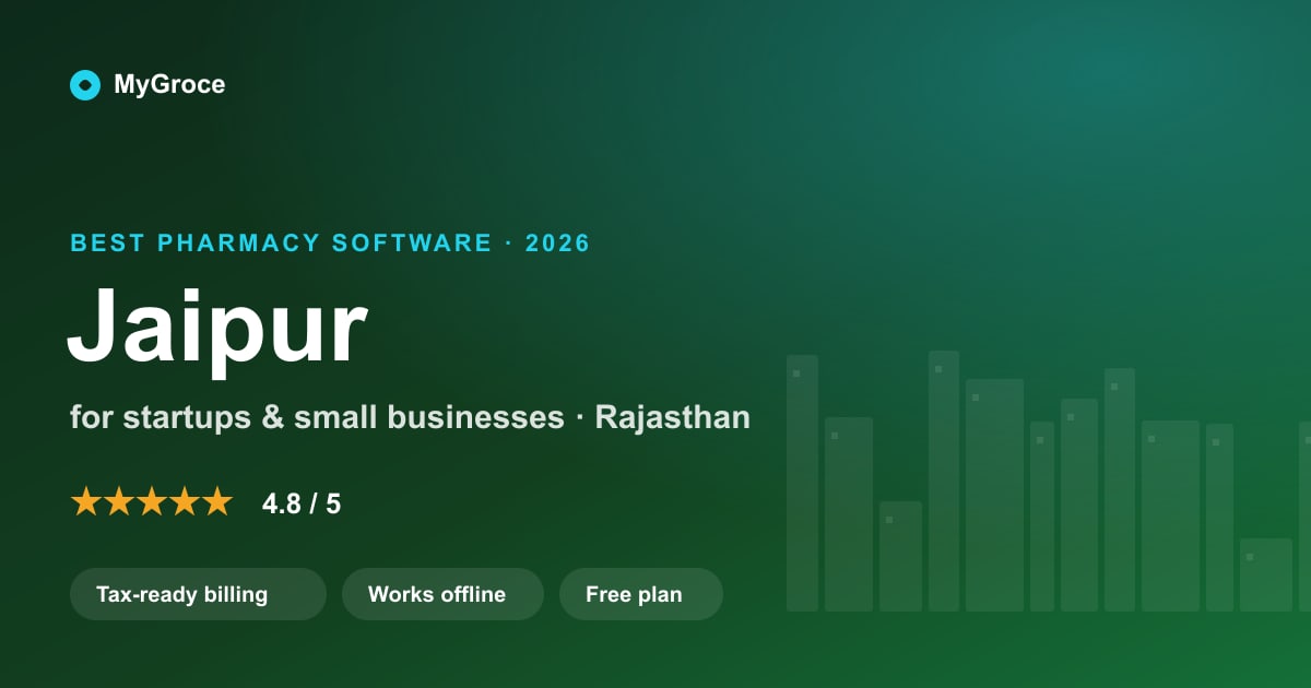 MyGroce Pharmacy Management Software for businesses in Jaipur, Rajasthan — 2026