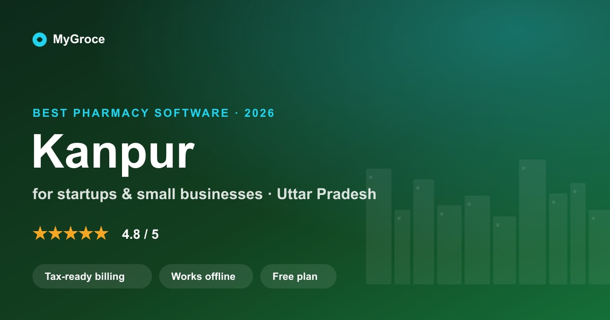 MyGroce Pharmacy Management Software for businesses in Kanpur, Uttar Pradesh — 2026