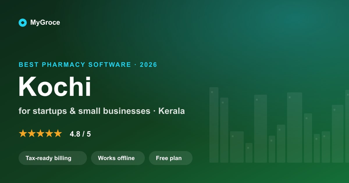 MyGroce Pharmacy Management Software for businesses in Kochi, Kerala — 2026