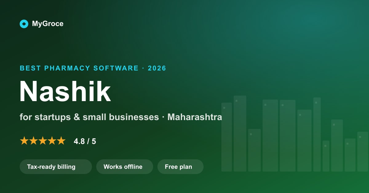 MyGroce Pharmacy Management Software for businesses in Nashik, Maharashtra — 2026
