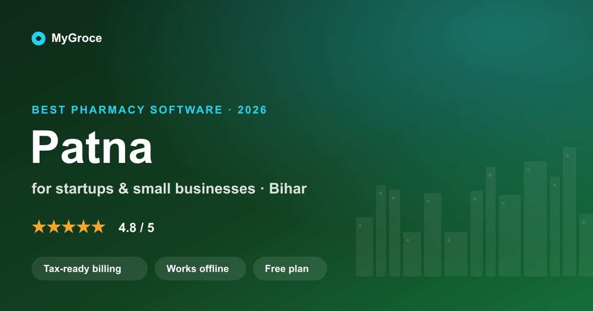 MyGroce Pharmacy Management Software for businesses in Patna, Bihar — 2026