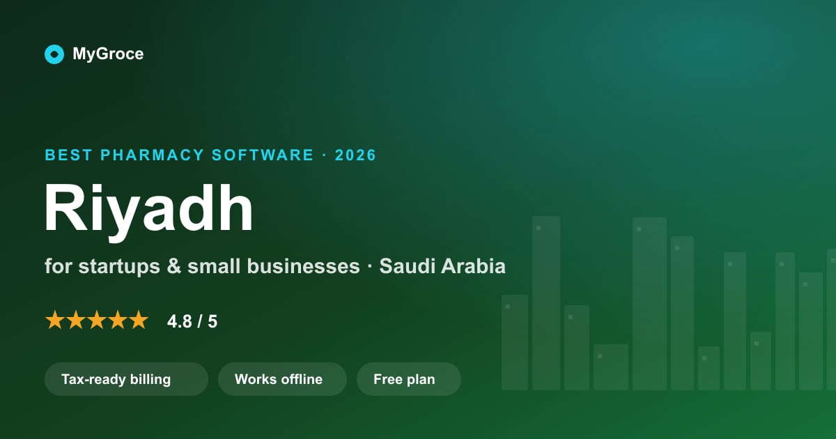 MyGroce Pharmacy Management Software for businesses in Riyadh, Riyadh Province — 2026