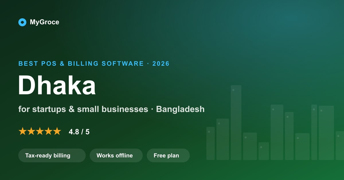 MyGroce POS & Billing Software for businesses in Dhaka, Dhaka Division — 2026