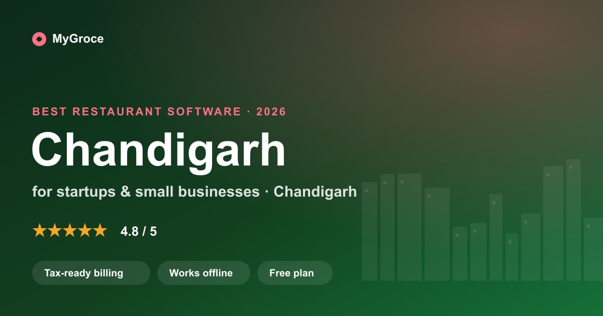 MyGroce Restaurant & Cafe POS Software for businesses in Chandigarh — 2026