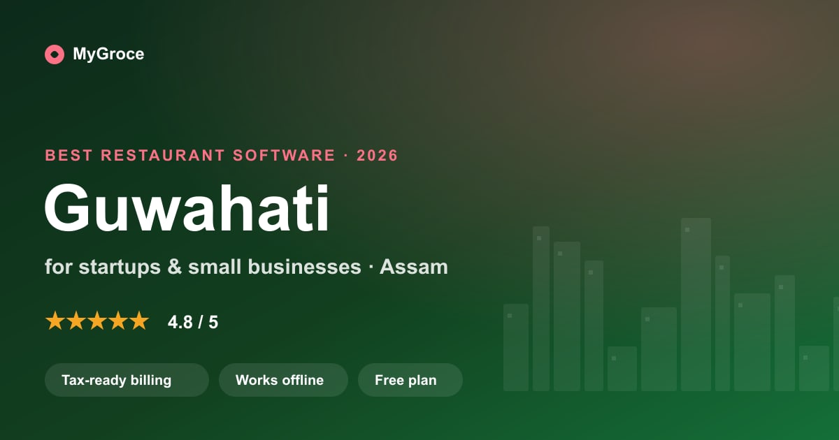 MyGroce Restaurant & Cafe POS Software for businesses in Guwahati, Assam — 2026