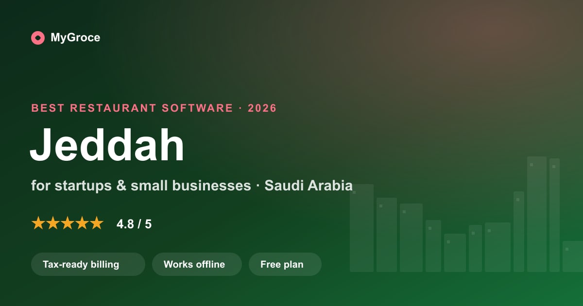 MyGroce Restaurant & Cafe POS Software for businesses in Jeddah, Makkah Province — 2026