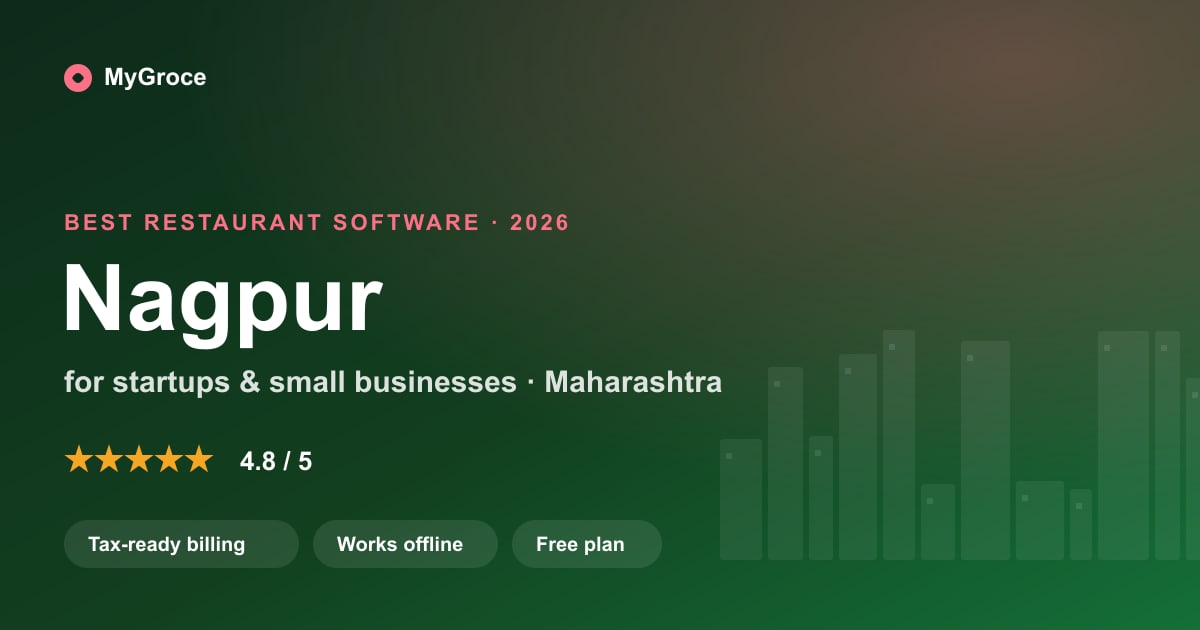 MyGroce Restaurant & Cafe POS Software for businesses in Nagpur, Maharashtra — 2026