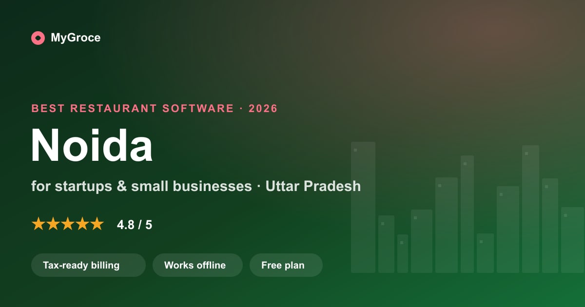 MyGroce Restaurant & Cafe POS Software for businesses in Noida, Uttar Pradesh — 2026