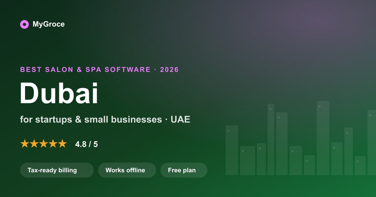 MyGroce Salon & Spa Software for businesses in Dubai — 2026